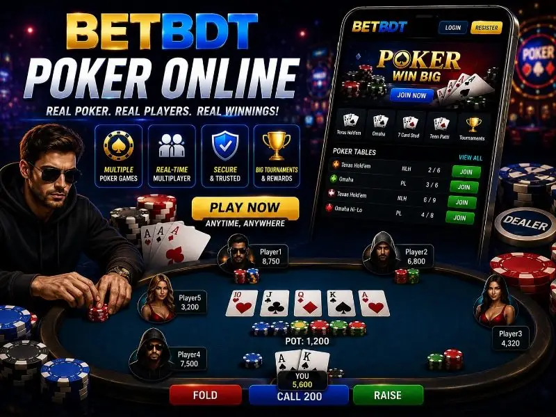 # BetBDT Poker Online – Experience Real Casino Poker at BetBDT
